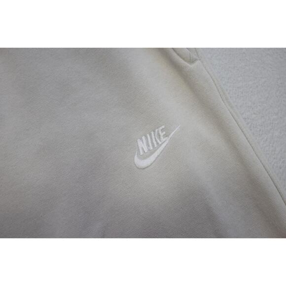 Nike Jogger Sweat Pants Tapered Cotton Blend Cream W/Pockets Mens Sz XL - Picture 7 of 14